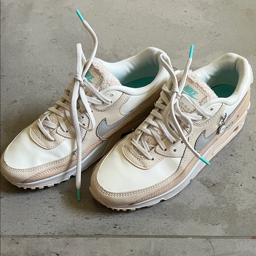 Nike Air Max 90 SE “Mama” Women's Cream and Tan Sneakers - Picture 5 of 8